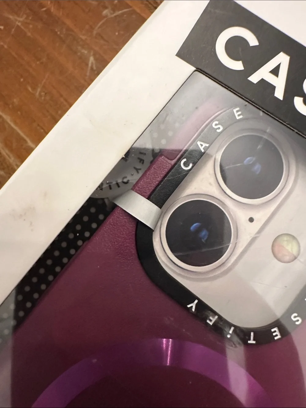 Casetify Force Case - Metallic Purple with Purple MagSafe Ring
